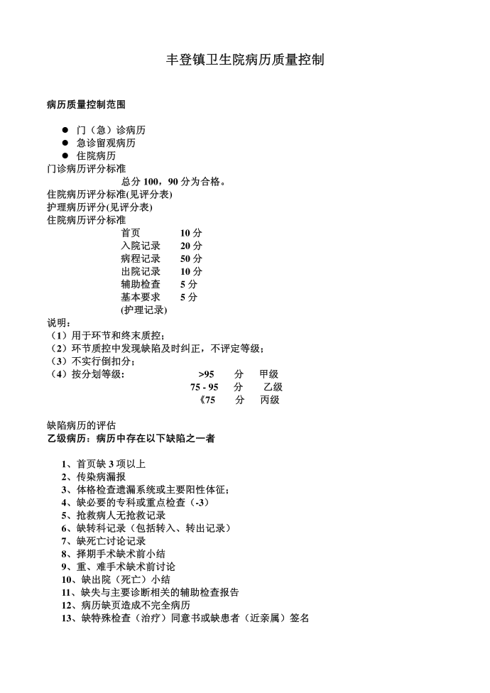 病历质量控制2015