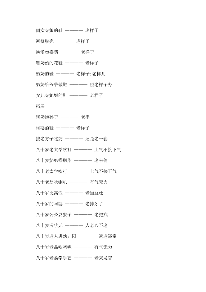 表示老样子的歇后语第2页