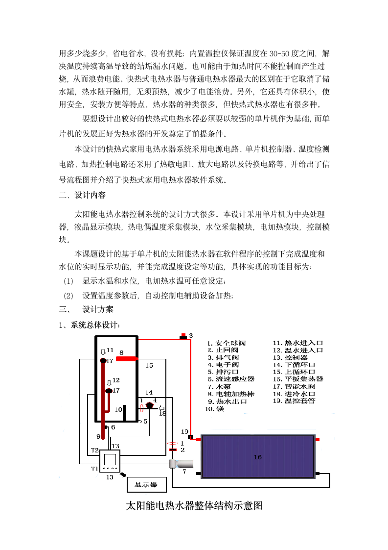 太阳能电热水器设计方案第2页