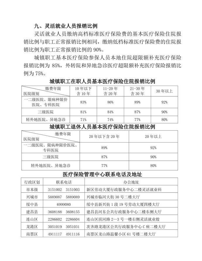 灵活就业人员基本医疗保险政策第4页