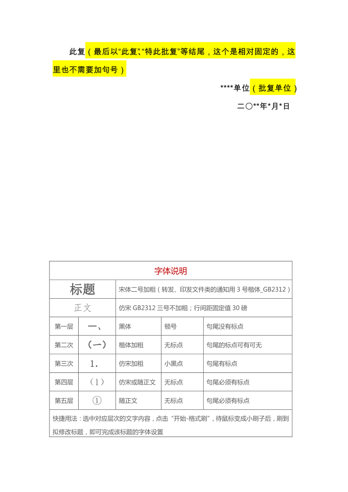 公文写作模板3-3 行政公文：批复第2页