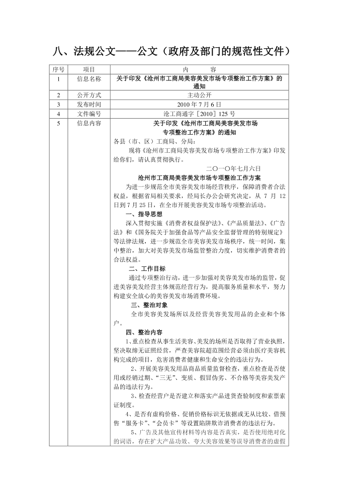 法规公文——公文政府及部门的规范性文件第1页