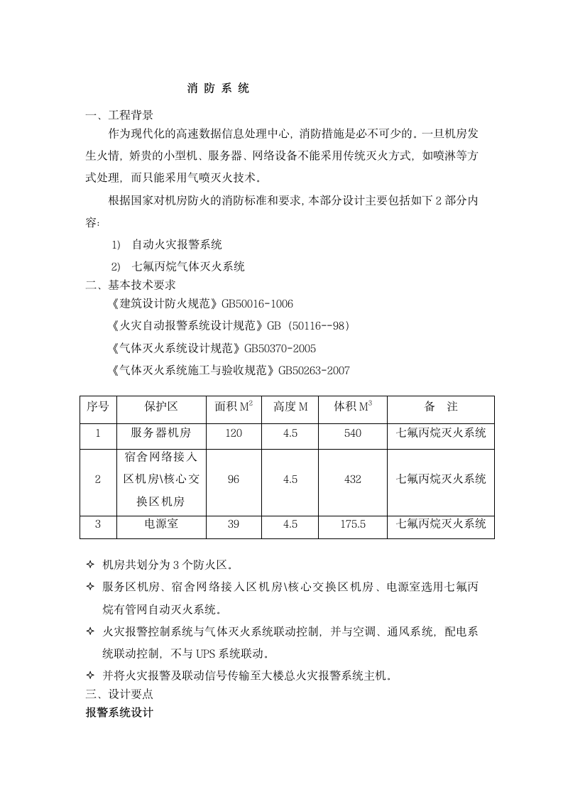 气体灭火方案设计第1页