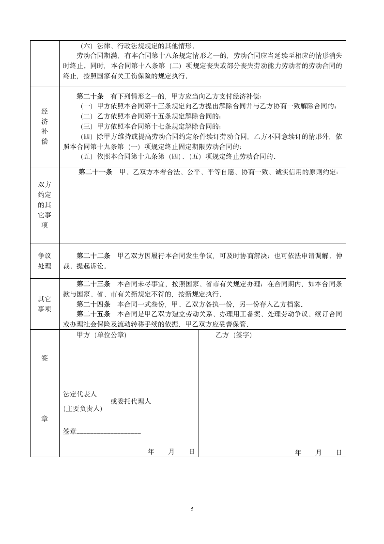 合肥 劳动合同第5页