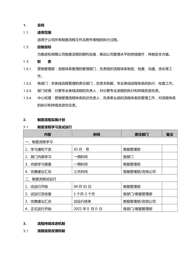 制度流程实施方案第2页