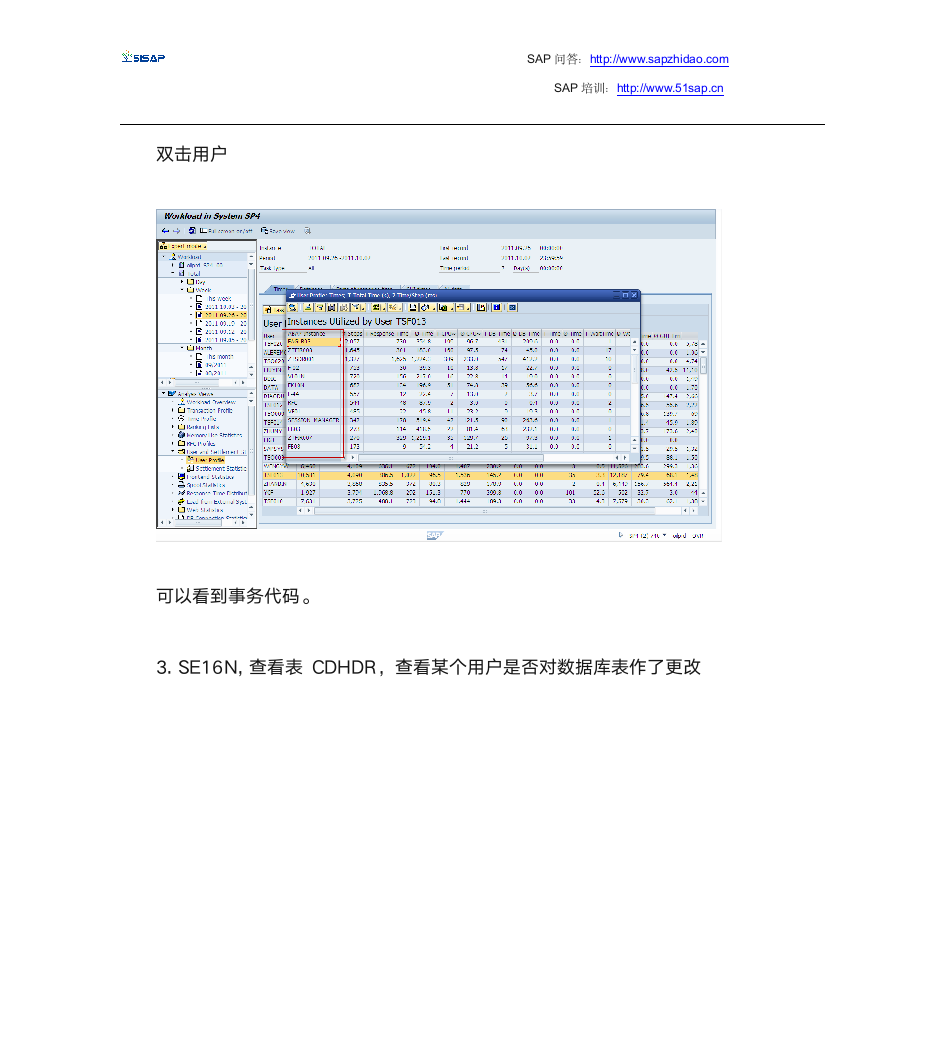 SAP系统业务-查询系统日志信息第3页