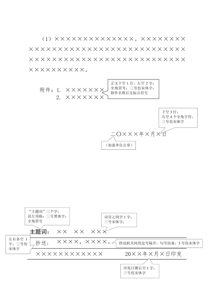 红头文件通知模板-第3页