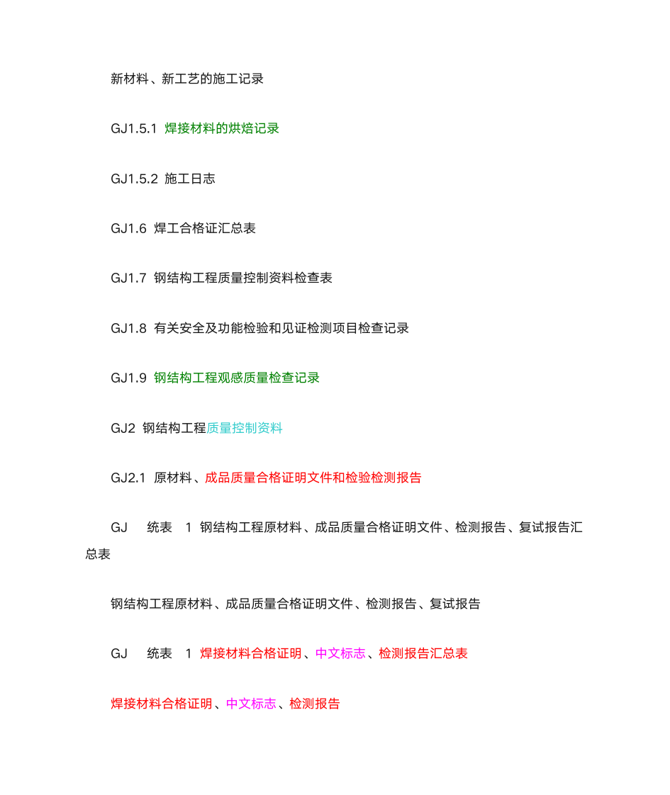 钢结构质量控制资料第2页