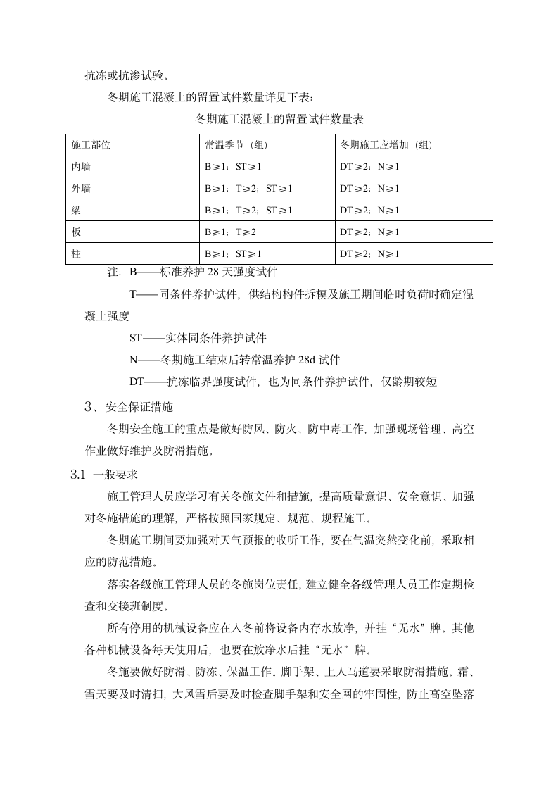 结构冬季施工方案第10页