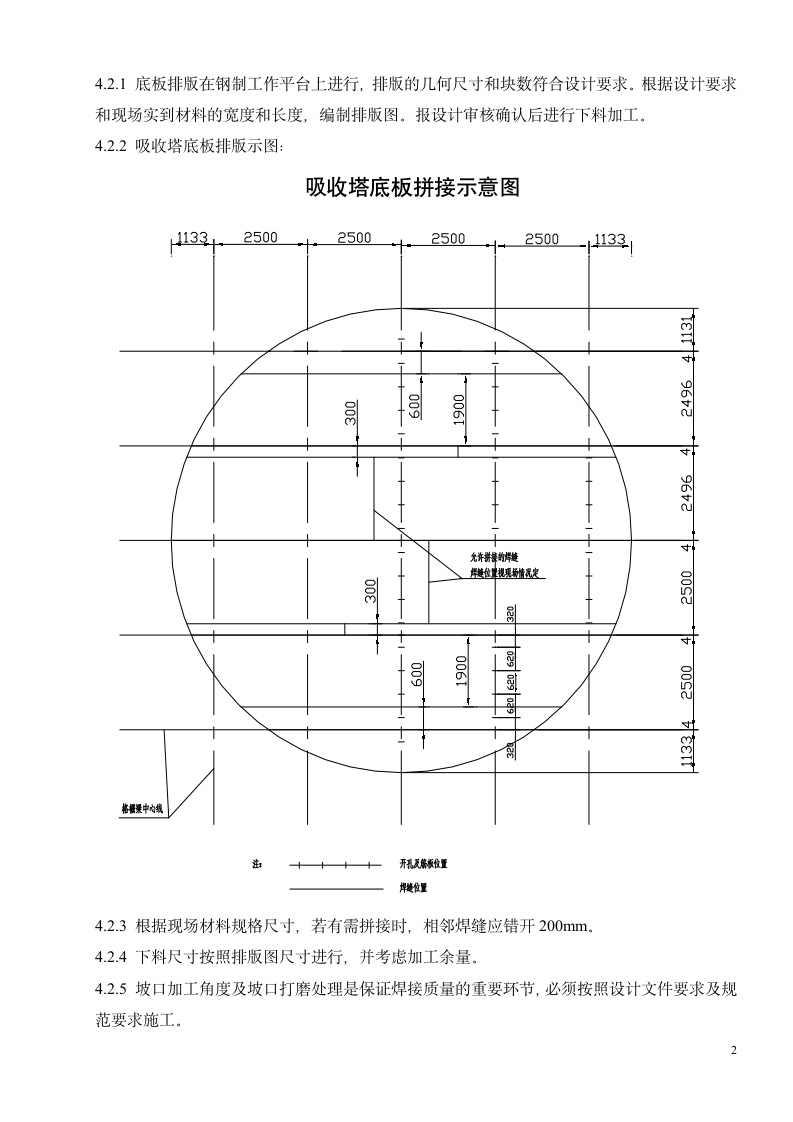 吸收塔底板施工方案第4页