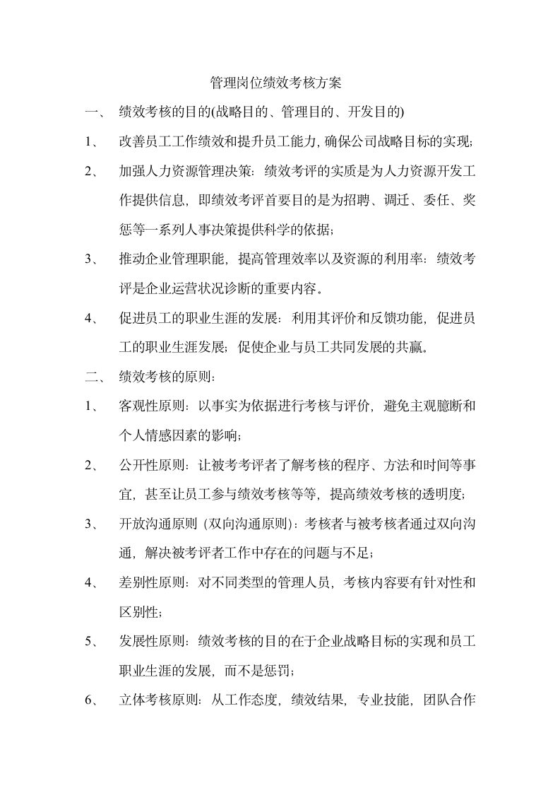 绩效考核方案设计第1页