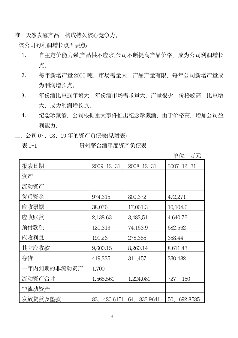 贵州茅台分析报告第4页