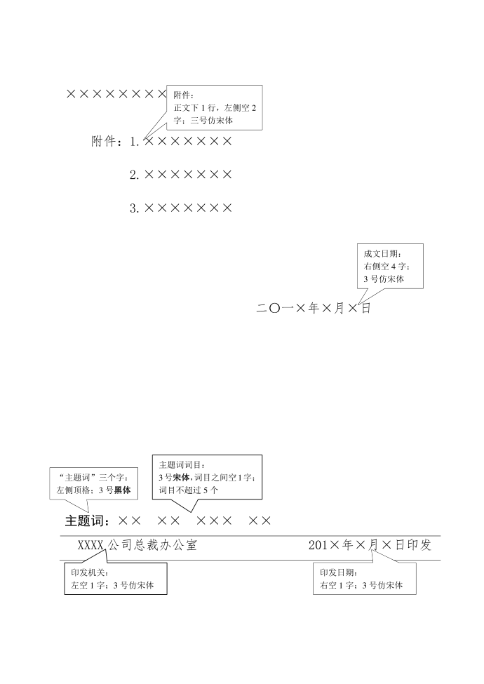 红头文件标准模板(可修改)第2页