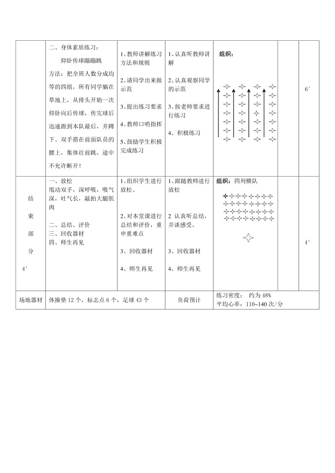 五年级足球教案第5页