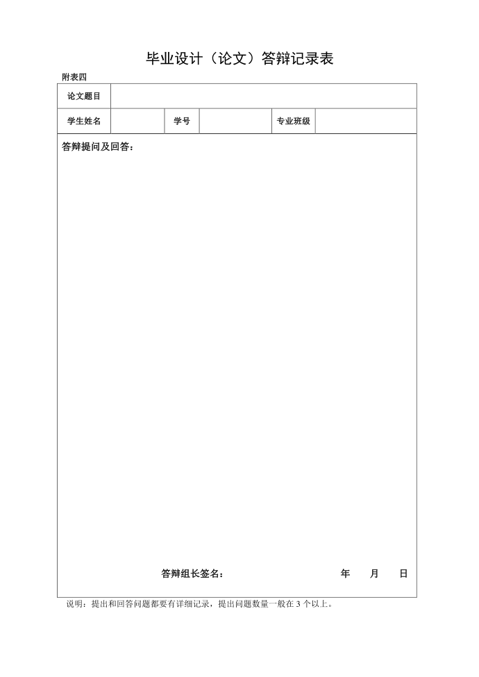 4毕业论文附表第4页