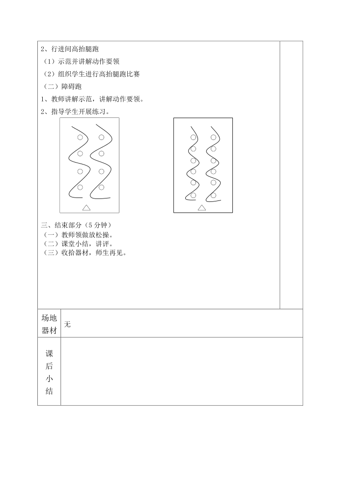 六年级体育教案第2页