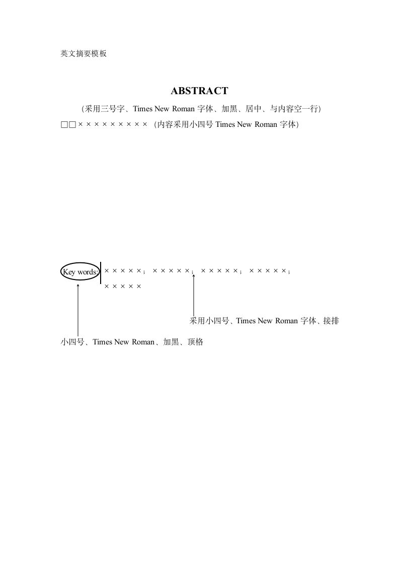 毕业论文统一格式第7页