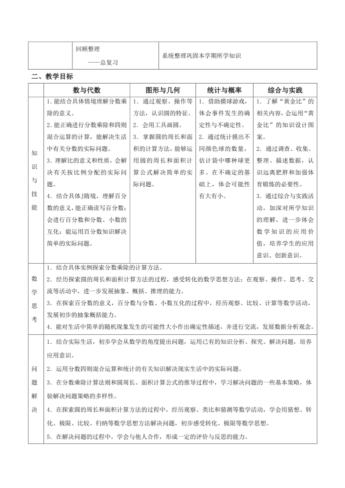 青岛版-数学-六年级上册-六年级上册-教材说明第2页