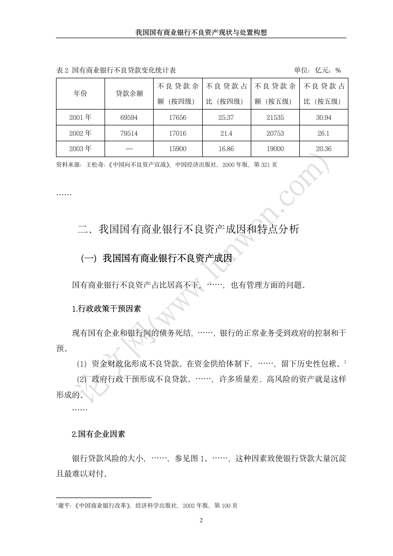 金融学专业毕业论文格式模板第6页