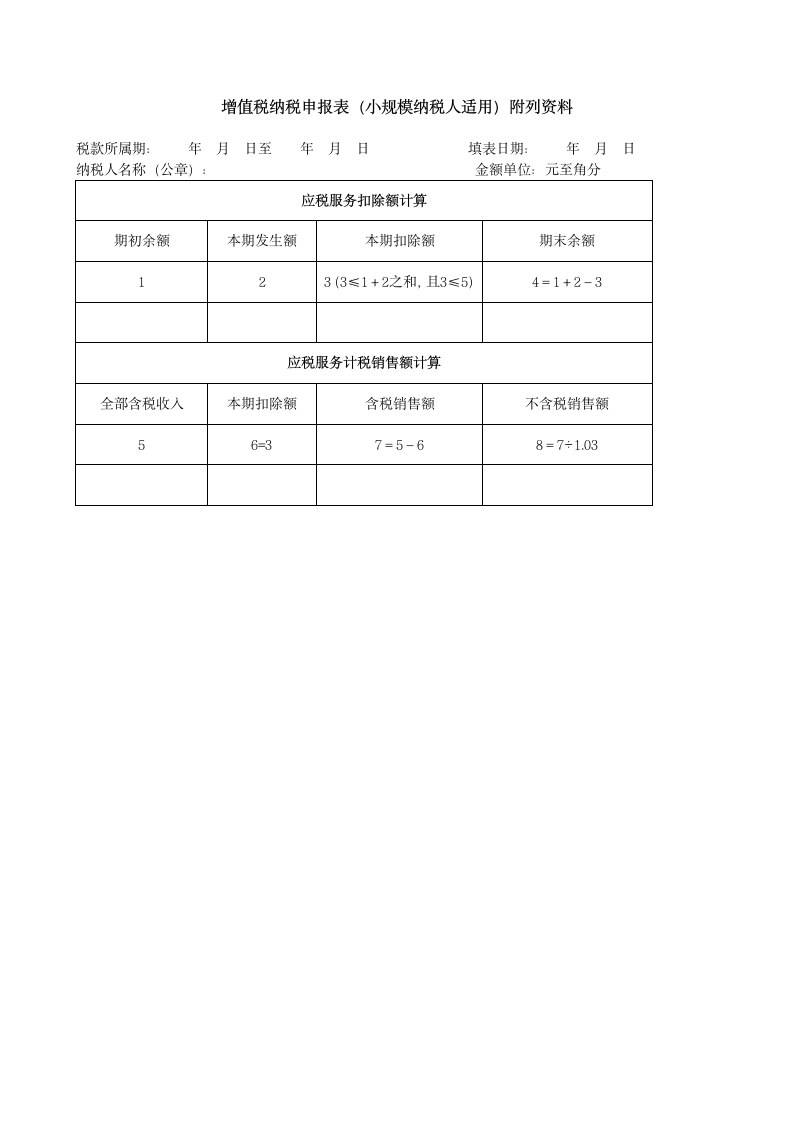 增值税模板第2页