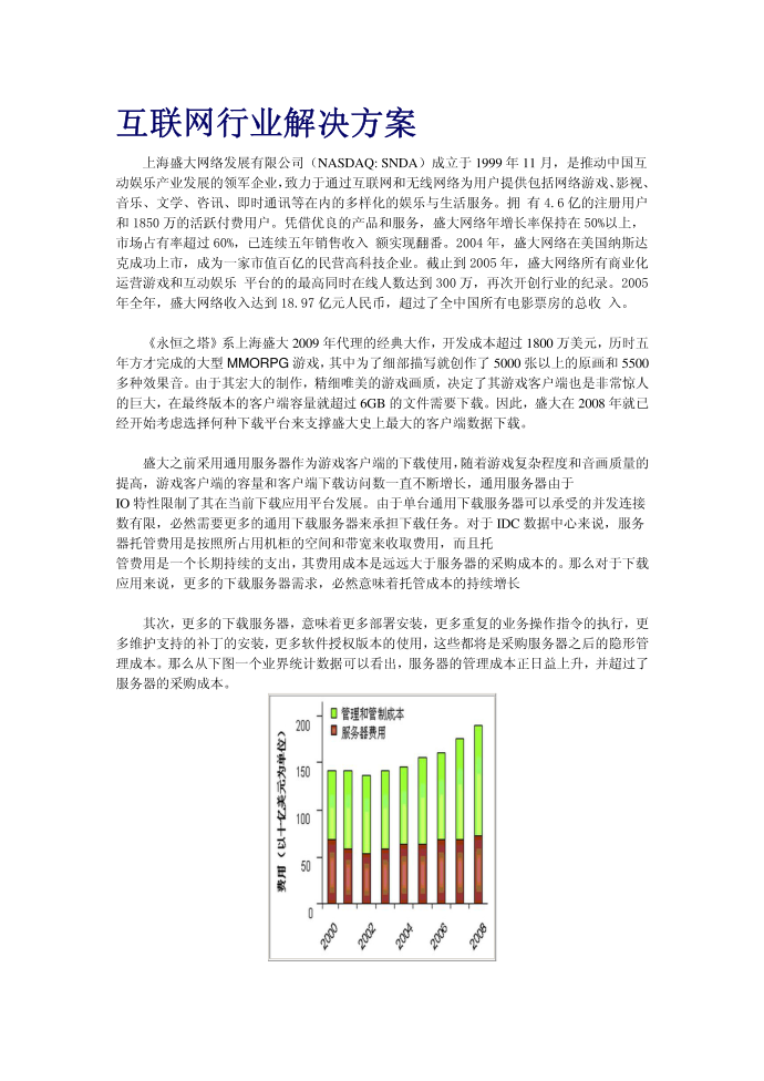 互联网行业解决方案第1页