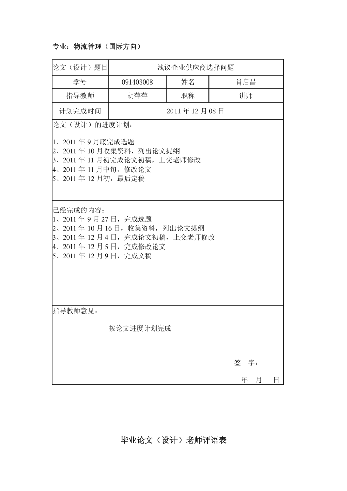 毕业论文第2页