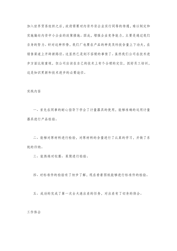 公司实习报告—实习报告(1)第2页