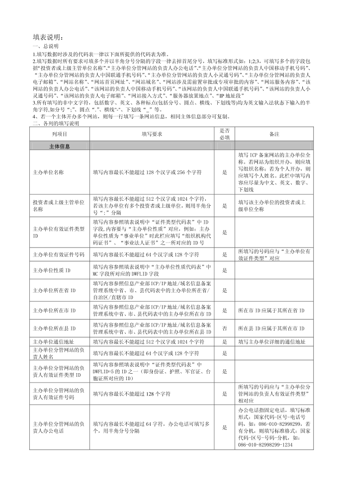 备案登记表第3页