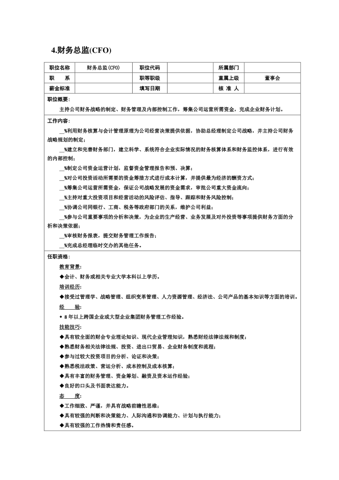 岗位说明书第2页