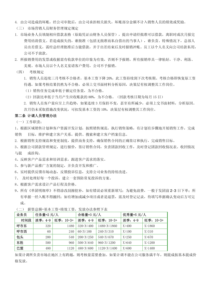 公司规章制度第4页