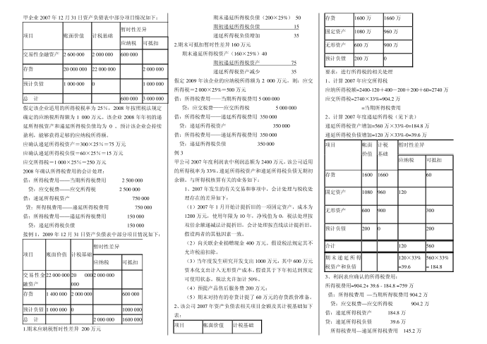 培训考试所得税第1页