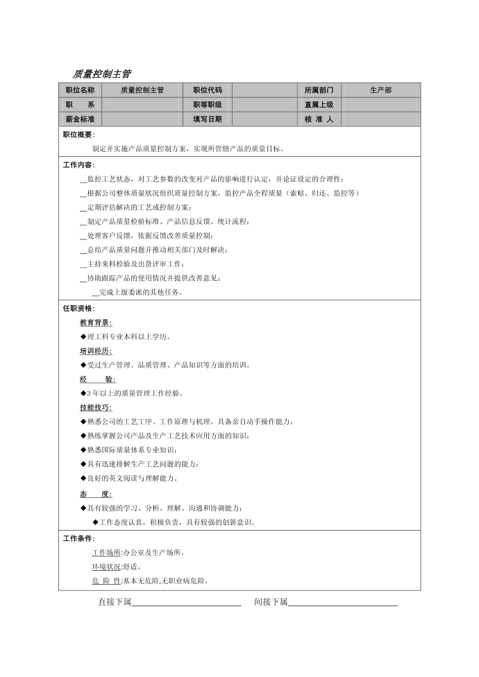 质量控制主管第1页