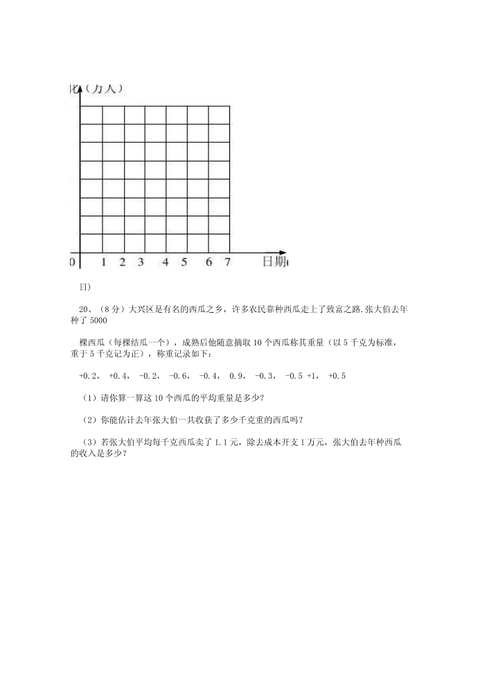 有理数西乡中学初一试题第4页