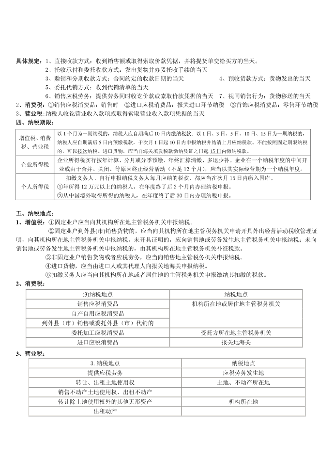 增值税、消费税、营业税、企业所得税、个人所得税【区别】第4页