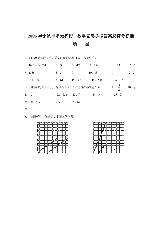 初二数学竞赛试卷第5页