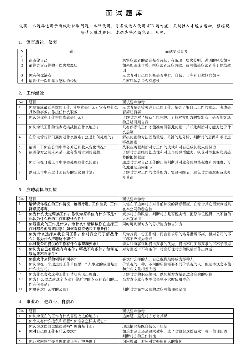 面试题库第1页