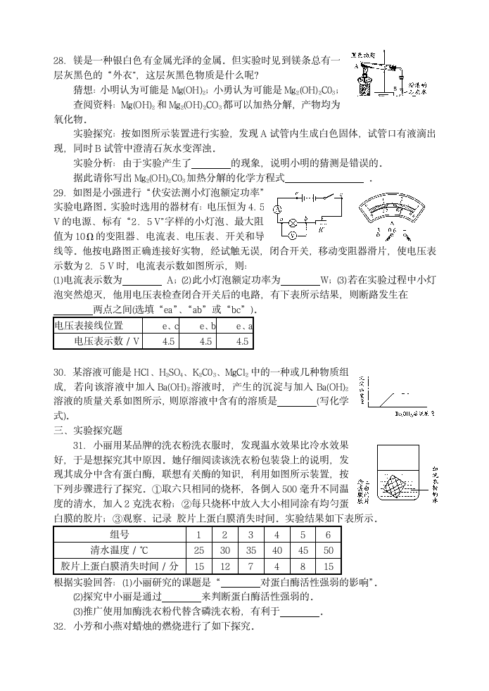 招聘小学特岗教师科学考试试题6第5页