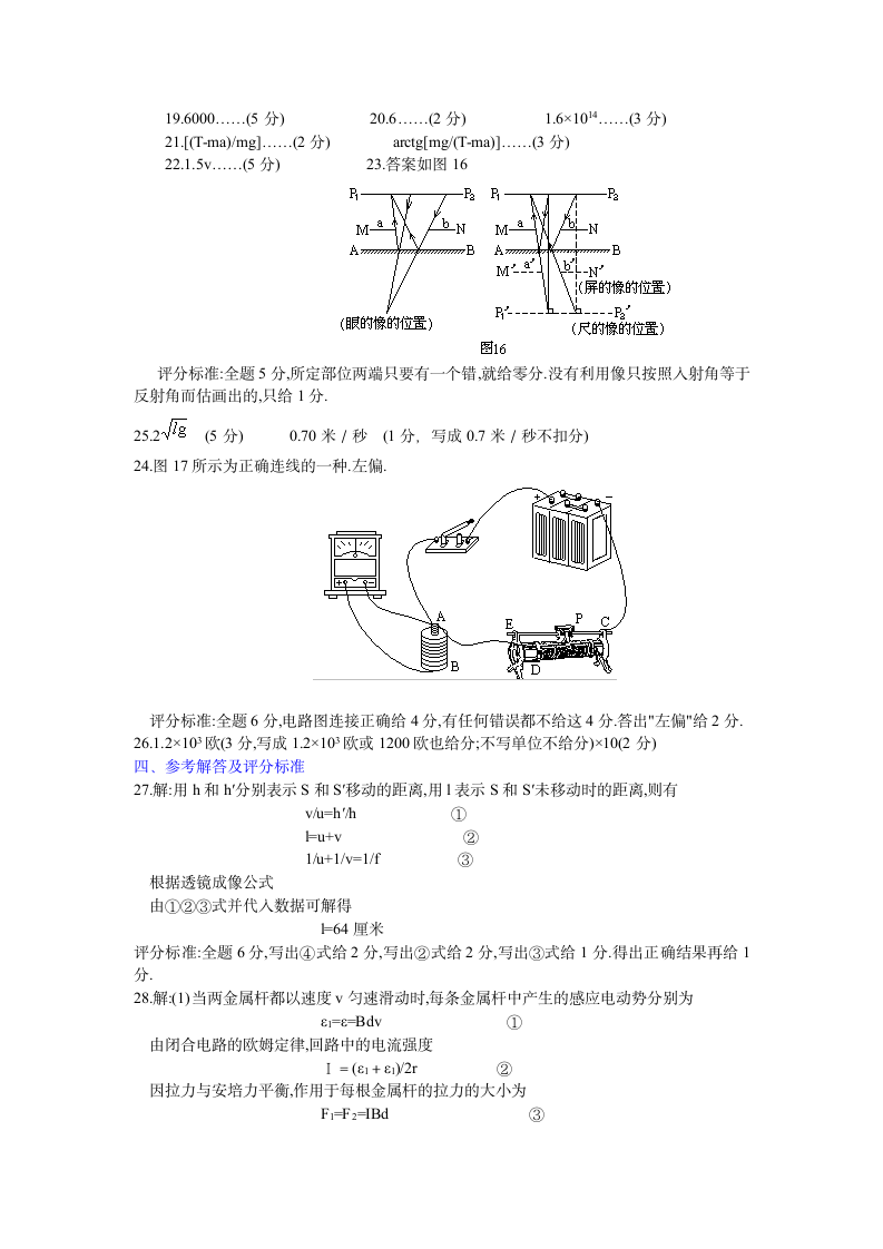 1995年高考物理试题第5页