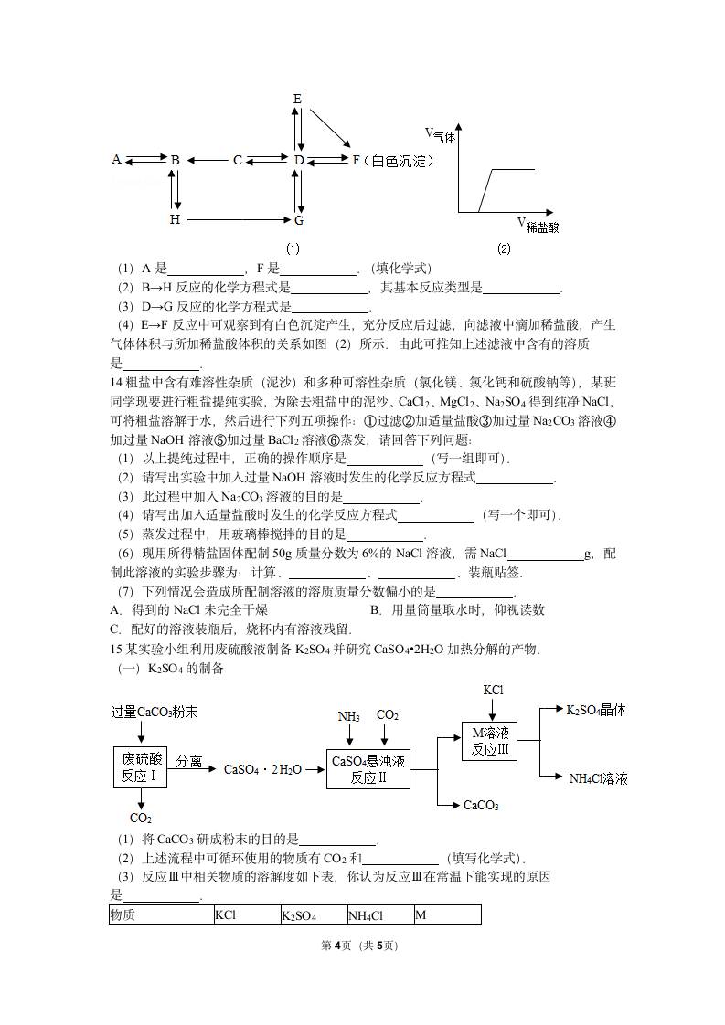 2105大庆祥阁中考化学一模试题第4页