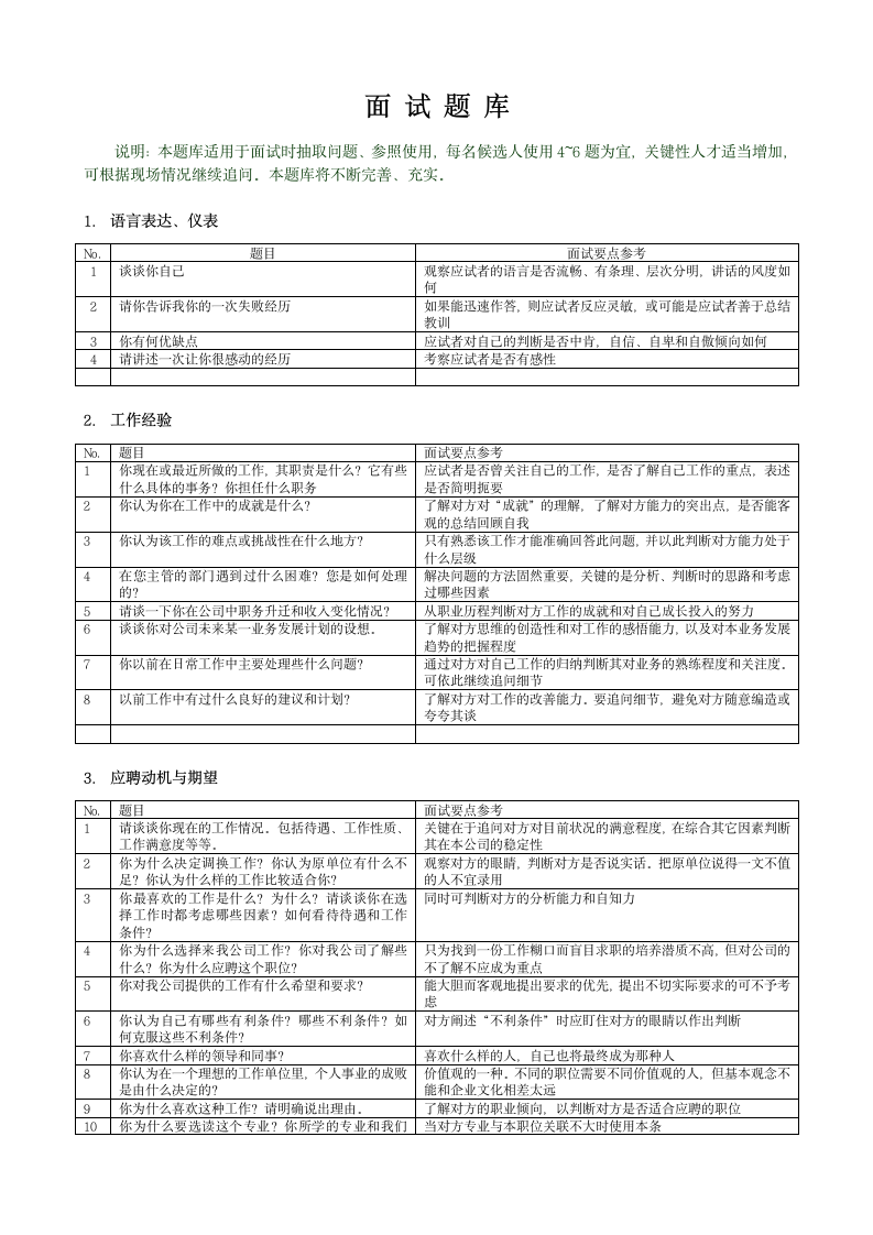 面试试题第1页