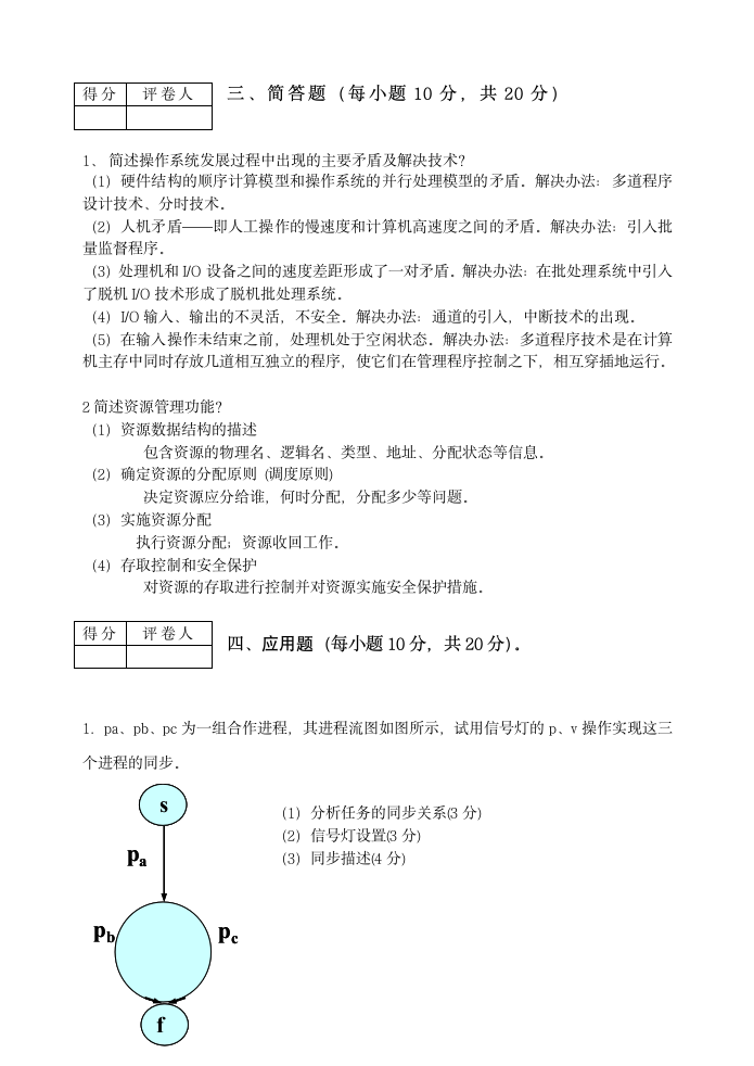 操作系统试题及答案第2页