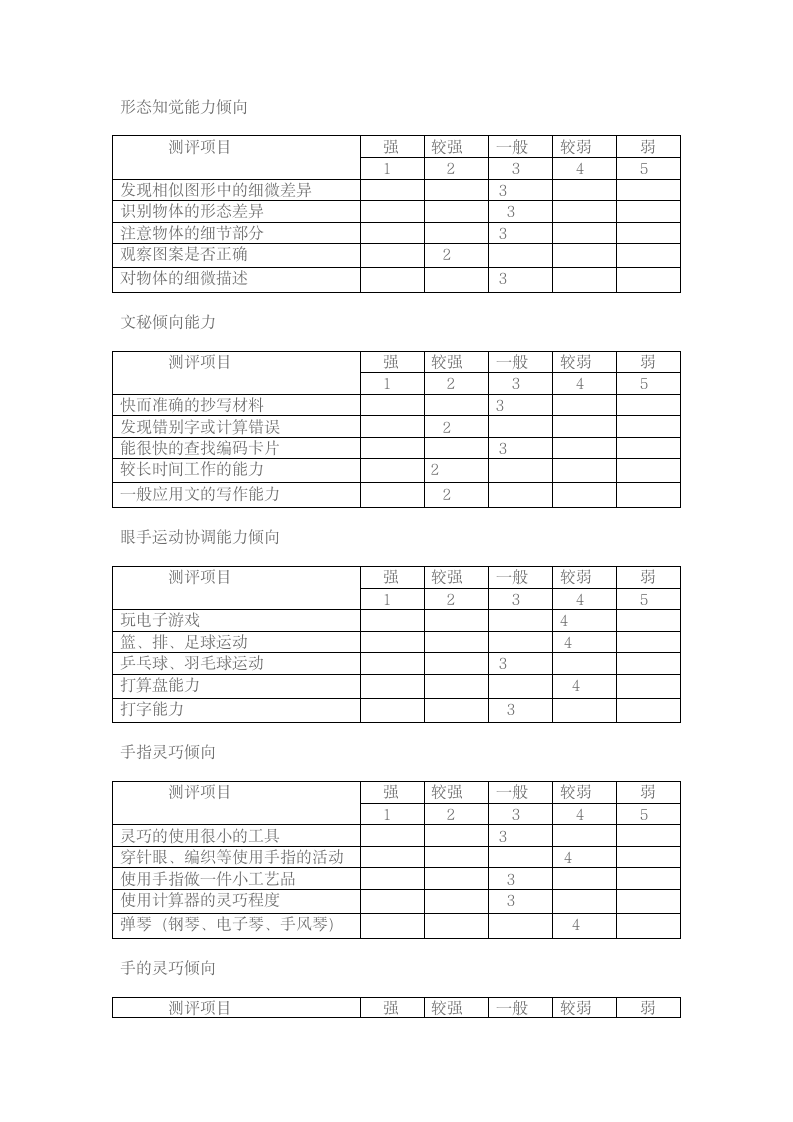 职业能力倾向测试第2页