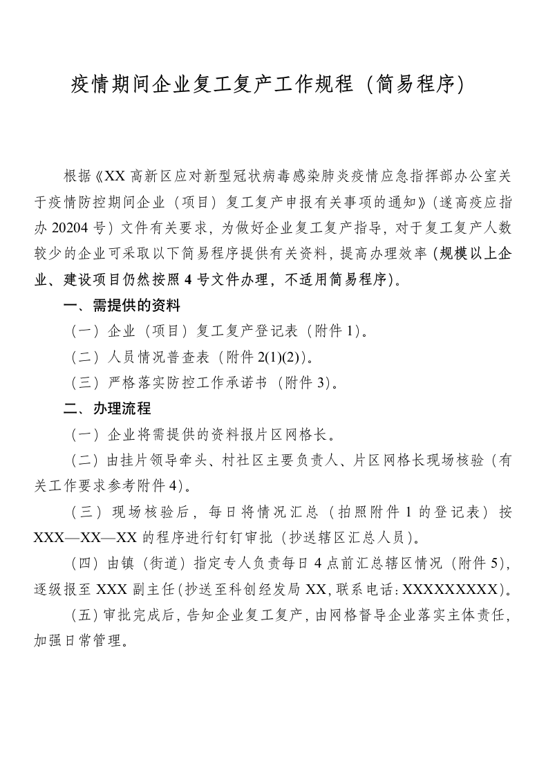 疫情期间个体户及企业复工申请表.docx