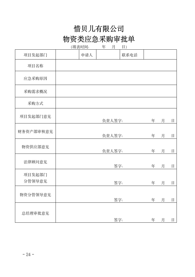 物资应急采购审批单.docx