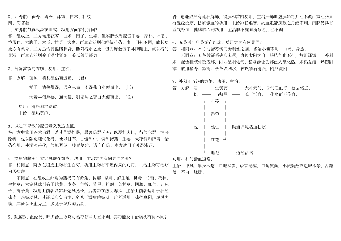 方剂学试题第3页