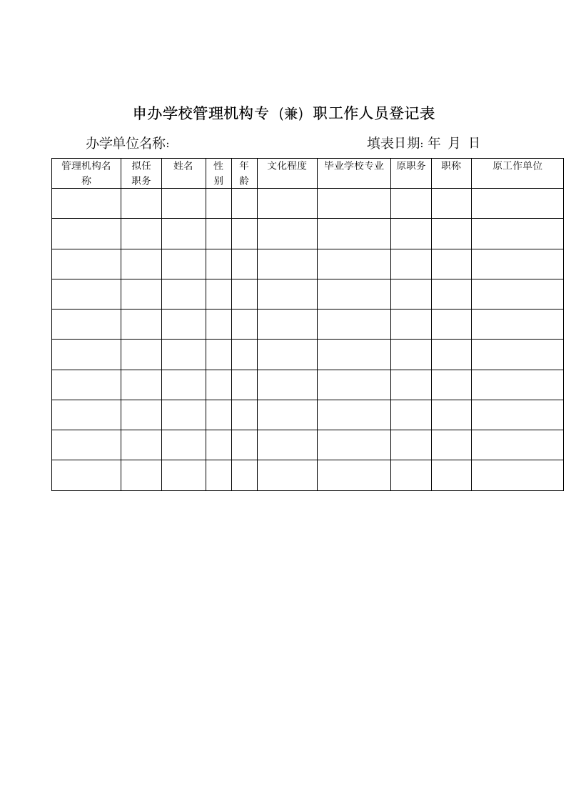 社会力量办学审批表.wpt第4页