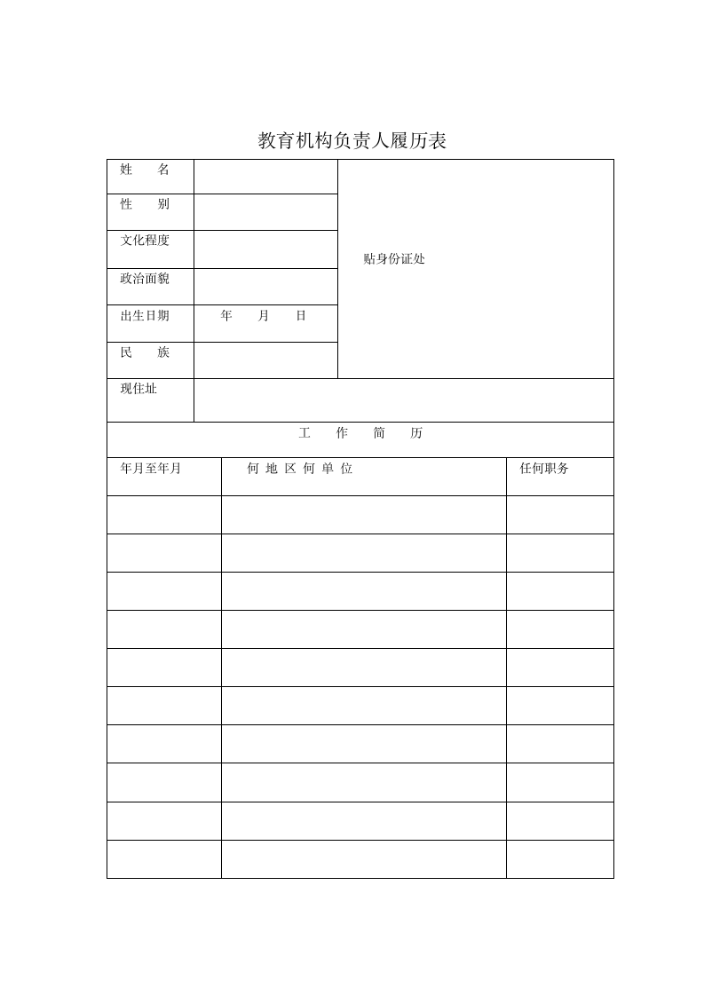 社会力量办学审批表.wpt第8页