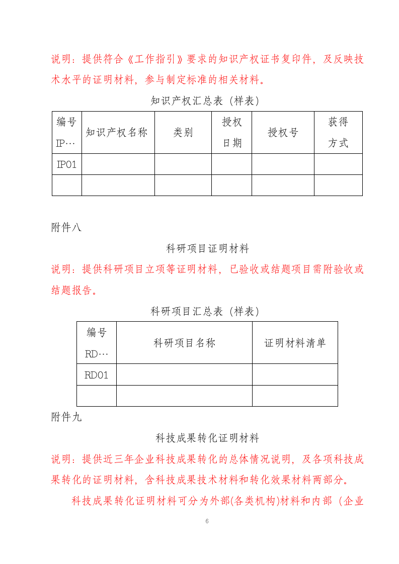 高新技术企业认定申请材料样式.doc第6页