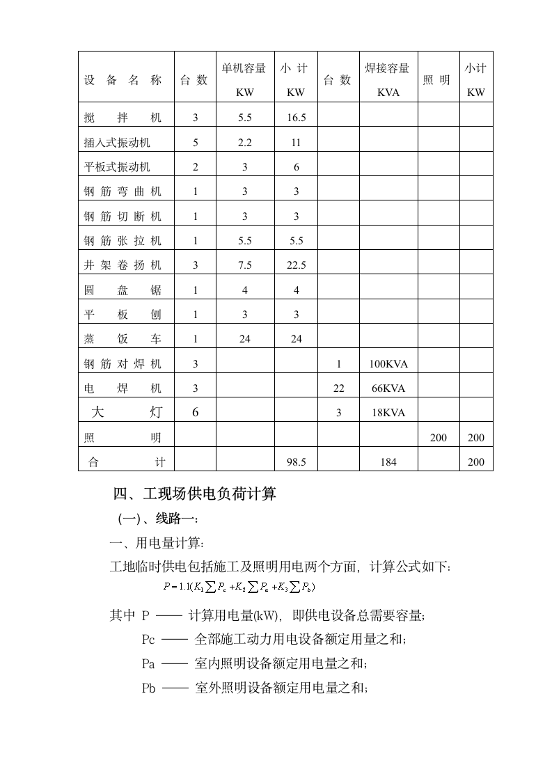 服饰有限公司厂区项目临时用电组织设计方案.doc第3页