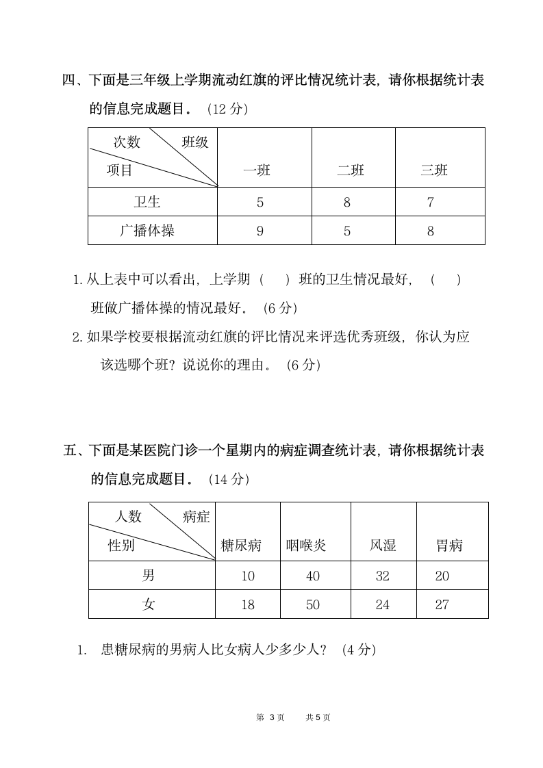 2021年人教版三年级（下）数学第三单元测试卷（含答案）.doc第3页